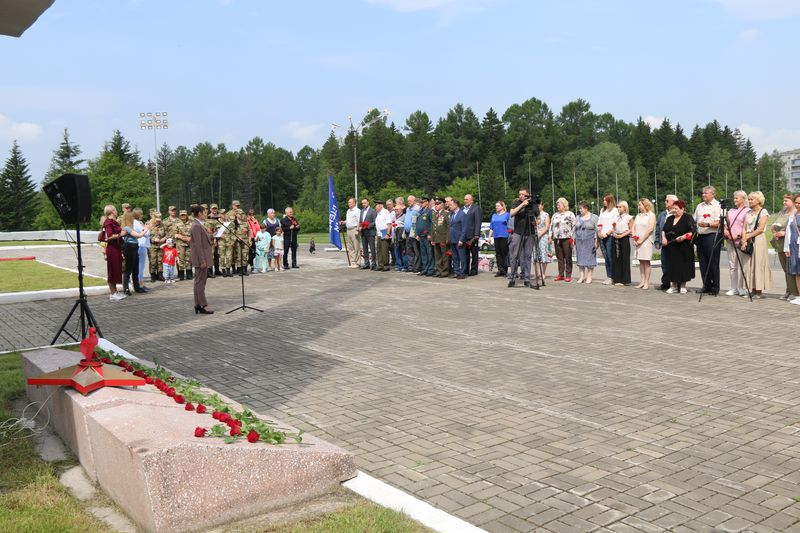 В Железногорске почтили память погибших в Великой Отечественной войне.